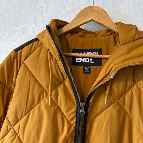 Lands' End Women's Insulated Quilted Primaloft ThermoPlume Maxi Coat size small - Picture 4 of 9